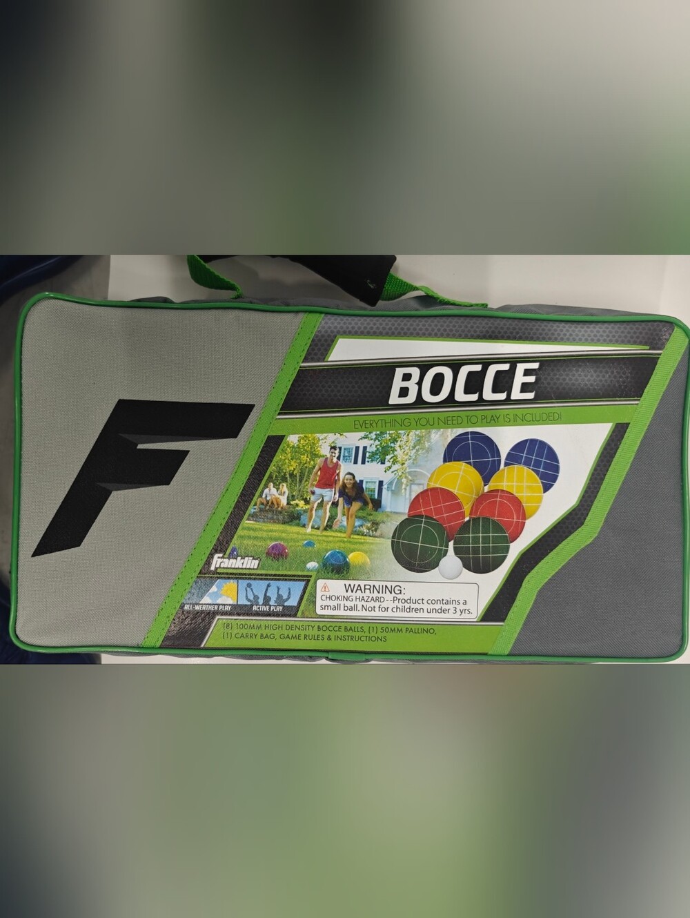 Franklin Sports 50102X Bocce Ball Set w/ Case Outdoor Lawn Game